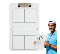 Veasbuu Pickleball Training Board, Erasable White Board, 13,78 x 8,66 pouces Portable Dry-Erase Strategy Tool, Clear Court Markings, Coaching Aid for Match Planning and Analysis