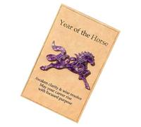 Veasbuu Pocket Year of the Horse | Souvenir inspirant en acrylique 2D | Cartes de motivation pour et adultes, maison, voyage, étudiants, réunions de travail, collègues, diplômés, études