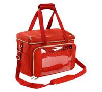 Veasbuu Sac à fil - Sac fourre-tout de grande capacité avec sangle réglable | Grand étui porte-fil pour crochet, pour maman, débutants, amateurs d'artisanat, accessoires de voyage, outils et crochets