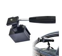 Veasbuu Spotting Scope Mount, Adjustable Car Window Bracket Spotting Scope, for Camera Accessories, 1/4" Telescope Mounting Clip Metal Adapter, Steel, Black,