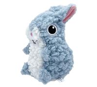 Veasbuu Squeaky Dog Toys, Tough Crinkle Chew Toys, Washable Cartoon Duck Sheep Bunny Shape Plush Animal, Sturdy Interactive Pet Supplies for All Breed Playtime, 5.51x3.94x3.54 inches