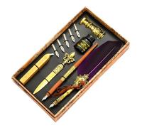 Veasbuu Stylo plume et set d'encre, stylo plume de calligraphie vintage pour écrire, le kit d'encre comprend des de rechange, un outil d'enveloppe, un cadeau