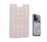 Veasbuu Support de carte de téléphone à ventouse | Support adhésif pour carte de téléphone - Accessoire de maintien en silicone pour douche, miroir, fenêtre et mur