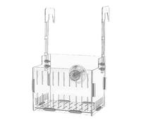 Veasbuu Support de pour Poissons - Aquarium en Acrylique Transparent, séparateur réglable en Hauteur, Double Crochet pour décoration d'aquarium, aménagement paysager, aménagement paysager