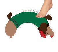 Veasbuu Tapis de salle de bain antidérapant - En forme de U - Motif de teckel - Tapis de bain doux absorbant pour cuisine, salle de bain, porte, chambre à coucher, hôtel, zone animale, décoration