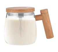 Veasbuu Tasse mélangeur automatique, 400 ml, mélangeur électrique à haute vitesse, mélangeur électrique à mélange automatique pour thé, café, chocolat chaud, lait en poudre
