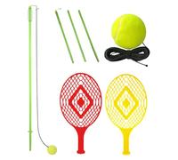 Veasbuu Tennis Trainer Set, Portable Solo Training Tool, Compact Rebound Base Design, Self Practice Swing Drill Equipment for Court Play, Match Feedback, Leisure Games, Players, Athletes, Beginners