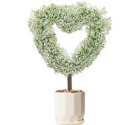 Veasbuu Topiaire Artificiel | de Saint-Valentin de 65 cm avec Tuteur,Topiaire en Forme de Cœur - Mariage Printemps Cour Artisanat Pelouse Véranda Maison de Campagne