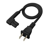 Vebner Cordon d'alimentation 49,5 cm compatible avec Sonos Play One, Sonos Play-1 et Sonos One SL Speaker Compatible avec Sonos Play One Court Cordon d'alimentation (court, noir)