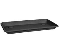 Veca Soucoupe rectangulaire pour jardinière 80 x 32 x 4,7 cm Couleur Anthracite