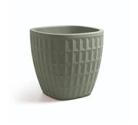 Veca Vaso Quadrato Tyle 40cm Terra Laguna Multicolore