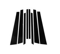 VECES 8 pièces noir brillant voiture pilier poteaux porte fenêtre revêtement d'habillage autocollants for BMW X5 E53 2000-2006 for BMW X5 E70 2007-2013 Colonne De Fenêtre (Size : For X5 E53 2000-2006