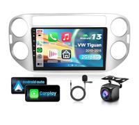VECHTEL 2G & 64G 9" Autoradio pour VW Tiguan 2010-2015 avec Carplay, Android Auto, sans Fil, Android 13, écran Tactile,Bluetooth FM/RDS Radio Navigation Wi-FI, caméra de recul AHD, CANBUS