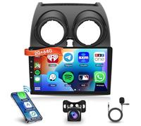 VECHTEL 2G+64G Autoradio Android 15 pour Nissan Qashqai J10 2006-2016 avec CarPlay sans Fil Android Auto, Écran Tactile 9 Pouces HD 2.5D Auto Radio avec GPS Wi-FI Bluetooth FM RDS Radio 2USB Caméra