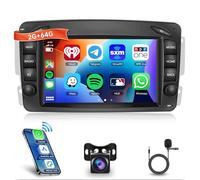 VECHTEL 2G+64G Autoradio pour Mercedes Benz C CLK G Classe W203 W209 W463 Viano Vito avec CarPlay Android Auto sans Fil, Écran Tactile 7 Pouces Autoradio Android 13, GPS WiFi Bluetooth Caméra