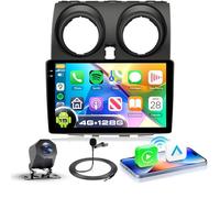 VECHTEL 4G+128G Autoradio Android 15 pour Nissan Qashqai J10 2006-2016, 9'' in-Cell HD Écran Tactile avec Carplay Android Auto sans Fil, Radio Auto Soutien GPS Wi-FI USB Bluetooth FM RDS Radio Caméra