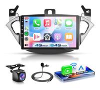 VECHTEL 4G+64G Autoradio Android 15 pour Opel Corsa E 2015-2019/Opel Adam 2013-2016, 9 Pouces HD Écran Tactile avec Carplay Android Auto sans Fil GPS Wi-FI USB Bluetooth 5.0 FM RDS Radio Caméra