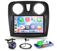 VECHTEL 4G+64G Autoradio Android 15 pour Renault Dacia Sandero 2 B52 2012-2019, 9 Pouces HD Écran Tactile avec Carplay Android Auto sans Fil GPS Wi-FI USB Bluetooth 5.0 FM RDS Radio Caméra de Recul