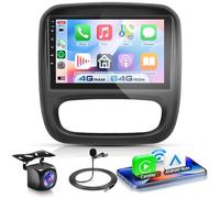 VECHTEL 4G+64G Autoradio Android 15 pour Renault Trafic/Fiat Talento/Opel Vivaro/Nissan NV300, 9 Pouces HD Écran Tactile avec Carplay Android Auto sans Fil GPS Wi-FI USB Bluetooth 5.0 FM RDS Caméra
