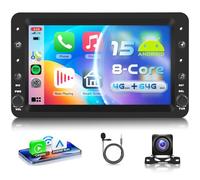 VECHTEL 8 Core 4G+64G Autoradio Android 15 pour Alfa Romeo 159 2004-2011, 7 Pouce HD Écran Tactile IPS Stereo Auto avec Carplay Android Auto sans Fil GPS Wi-FI Bluetooth USB FM RDS Caméra de Recul