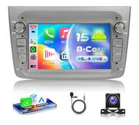 VECHTEL 8 Core 4G+64G Autoradio Android 15 pour Alfa Romeo Mito 2008-2016, 7 Pouce HD Écran Tactile IPS Stereo Auto avec Carplay Android Auto sans Fil GPS Wi-FI Bluetooth USB FM RDS Caméra de Recul