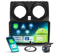 VECHTEL 8 CORE 4G+64G Autoradio Android 15 pour Nissan Qashqai J10 2006-2016, 9'' 1280*720P HD Écran Tactile IPS avec DSP Carplay Android Auto sans Fil GPS Wi-Fi Bluetooth FM RDS Radio Caméra de Recul