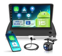 VECHTEL 8 Core 4G+64G Autoradio Android 15 pour Volvo XC90 2004-2013, 9 Pouces 1280 * 720P HD Écran Tactile IPS avec DSP Carplay Android Auto sans Fil GPS Wi-FI Bluetooth FM RDS Radio Caméra de Recul