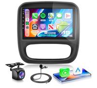 VECHTEL 8 Core 6G+128G Autoradio Android 15 pour Opel Vivaro B/Renault Trafic/Fiat Talento/Nissan NV300, 9'' IPS Écran Tactile avec Carplay Android Auto sans Fil DSP GPS Wi-FI Bluetooth FM RDS Caméra