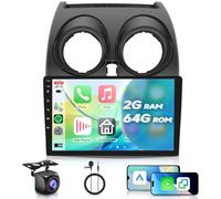 VECHTEL Autoradio 2G+64G Android 15 pour Nissan Qashqai J10 2006-2016, 9 Pouces IPS HD 2.5D Écran Tactile avec Carplay Android Auto sans Fil Dab GPS Wi-FI Bluetooth HiFi FM RDS Radio Caméra de Recul