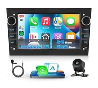 VECHTEL Autoradio 2G+64G Android 15 pour Vauxhall Opel Corsa C/D Zafira B Astra H Zafira b Meriva Vivaro Signum Combo, 7'' HD 2.5D Écran avec Carplay Android Auto GPS Wi-Fi USB Bluetooth FM RDS Caméra