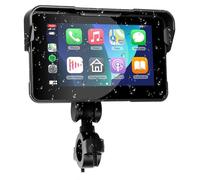 VECHTEL Navigation pour Moto Carplay Android Auto sans Fil, 5 Pouces HD Écran Tactile CarPlay pour Moto avec Étanche IP68, Bluetooth, Assistant Siri/Goo-gle, TPMS