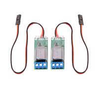 Veciado 2 PièCes RC PWM Commutateur de Relais éLectronique pour Avion RC Bricolage ModèLe Feux de Navigation ContrôLeur Universel K1 Commutateur