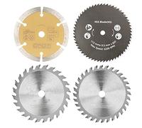 Veciado Lame de Scie au Carbure Multifonction 115 X 10 Mm Lot de 4 Lames de Scie Circulaire en Plastique