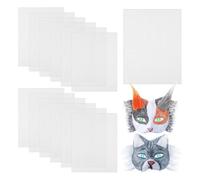 Veciado Lot de 12 filets pour masque pour les yeux - Feuilles en plastique pour travaux manuels - Pour la fabrication de cloisons et accessoires de masque