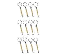 Veciado Lot de 12 porte-clés pour tournage du bois avec mandrin, kit d'accessoires pour le travail du bois, excellent cadeau A