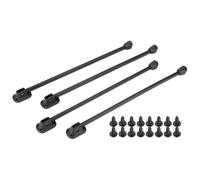 Veciado Lot de 4 pieds de table de camping pliants, robustes avec vis, 45 cm