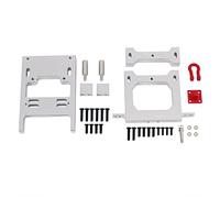 Veciado PièCes de Mise à Niveau de Support de Montage Fixe Servo de Pare-Chocs ArrièRe à Poutre MéTallique pour WPL B14 B24 B16 B36 C14 C24 1/16 Voiture TéLéCommande