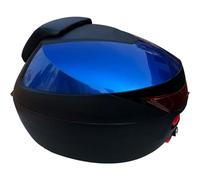 VECNUM Top Case Moto Universel 35 Litres, Étui Casque pour Scooter, Moto, Cyclomoteur, Quad, Bleu
