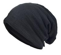 VECRY Hommes Bonnets Slouchy Knit Beanie Calotte Artistique Chapeaux (XZZ-Noir, Taille M)