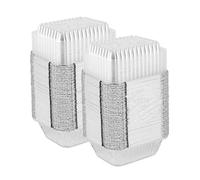 Vectella Barquette Aluminium 700 ML Conteneurs D'aliments Rectangulaires avec Récipient en pour La Cuisson, Torréfaction Et Fête-20 Pièces Couvercle Plastique-20pcs