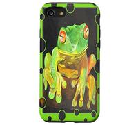 Vecteur artistique de grenouille aux yeux rouges Coque pour iPhone SE (2020) / 7 / 8