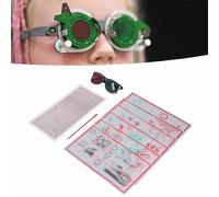 Vectogrammes Fixes Rouge Vert, Insuffisance de Convergence Tableau de Test de Basse Vision avec Lunettes Dispositif D'entraînement Oculaire Cartes D'entraînement Stéréo
