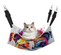Vector Art Of English Bulldog Printed Pet Hammock - Hamac de couchage pour chats, lapins, furets, chiots, petits animaux