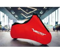 VECTOR Bâche extensible intérieur pour moto/scooter - Rouge - L