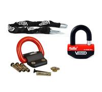 VECTOR Kit antivol Bloque-disque MiniMax+ Ø16mm + Chaîne Ø13mm / 1,3m + Fixation Ø22mm