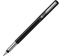 Vector Stylo Plume Noir Pointe Fine Encre Bleue Emballage Blister