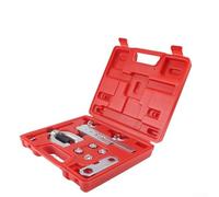 Vector Tools Kit d'évasement de ligne de frein avec 4 adaptateurs pour tubes de 4,75 mm, 6 mm, 8 mm, 10 mm, design à levier et mini coupe-tuyau, compatible