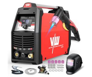 VECTOR WELDING Découpeur Plasma 70A 400V IGBT, Allumage HF sans Contact | Postes à Découpage Plasma, Coupe Maximale 20 mm et Qualité 15 mm, Écran LED, Modes 2T/4T, Idéal Atelier y Réparation