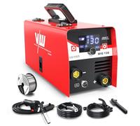 VECTOR WELDING MIG-130 Poste à Souder MIG MAG - Poste a Souder MIG Sans Gaz avec 130A, IGBT Onduleur Poste de Soudage Portable MIG Flux MMA électrodes