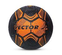 Vector X Street Soccer Football| Material- Moulded Rubber | All Surface | High Bounce | High Speed | Rubberized Outer core | High Air Retention Bladder | 32 Panel | Training